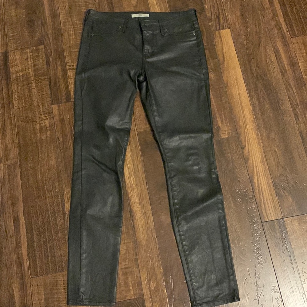 Rich and Skinny black pleather like jeans